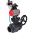 Кран шаровой BV4242E-FP-GRM-ISO Дн25 Ру10 полнопроходной, корпус - НПВХ, шар - НПВХ, уплотнение - EPDM, с пневмоприводом PA-DA-052, пневмораспределителем 4V320-10 AC220V, ручным дублером MON1-250-T26-ISO, БКВ APL-210N и БПВ AFC2000 в Алматы