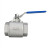 Кран шаровой BV3232P(2pc)-FP-T-H Ду50 Ру140 полнопроходной двухходовой, нержавеющая сталь 316, внутренняя резьба, уплотнение - PTFE, ручка-рычаг в Алматы