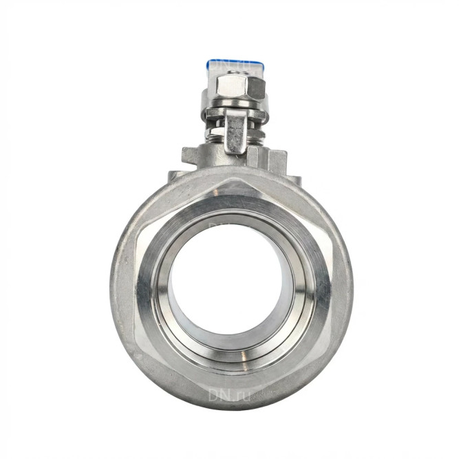 Кран шаровой BV3232P(2pc)-FP-T-H Ду50 Ру140 полнопроходной двухходовой, нержавеющая сталь 316, внутренняя резьба, уплотнение - PTFE, ручка-рычаг в Алматы