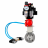 Кран шаровой BV3232P-FP-Fb-ISO-H Ду25 Ру16, межфланцевый, полнопроходной, корпус - нержавеющая сталь 316, PTFE, с пневмоприводом PA-SA-052 с возвратными пружинами, пневмораспределителем 4V320-10 AC220V, с БКВ APL-410N Ex, с БПВ AFC2000 в Алматы