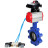 Затвор дисковый поворотный WBV1616E-2W-Fb-H Ду100 Ру16 LUG корпус - чугун QT450, диск - чугун QT450, уплотнение - EPDM, с пневмоприводом PA-DA-083, пневмораспределителем 4V320-08 AC220V и БКВ APL-210N в Алматы