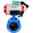 Затвор дисковый поворотный WBV1313E-2W-F-H Ду80 Ру16 фланцевый, корпус - чугун GGG40, диск - чугун GGG40, уплотнение - EPDM, с пневмоприводом PA-DA-105, пневмораспределителем 4M310-08 AC220V и магнитным переключателем ALS200D в Алматы