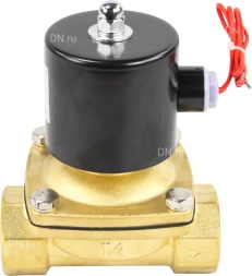 Клапан электромагнитный VS100-ET-NC-24VDC 1 1/4″ Ду32 Ру10, соленоидный двухходовой, корпус - латунь, уплотнение - EPDM, резьбовой, нормально-закрытый, прямого действия, катушка - 24В