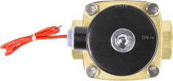 Клапан электромагнитный VS100-ET-NC-24VDC 1 1/4″ Ду32 Ру10, соленоидный двухходовой, корпус - латунь, уплотнение - EPDM, резьбовой, нормально-закрытый, прямого действия, катушка - 24В