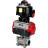 Кран шаровой BV3232P(3pc)-FP-W-ISO-H Ду10 Ру63 полнопроходной двухходовой, нержавеющая сталь SS316, под приварку, уплотнение - PTFE, с пн.приводом PA-DA-052 пн.распределителем 4M310-08 AC220V и БКВ APL-510N-EX в Алматы