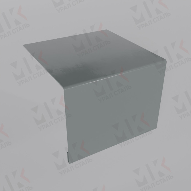 Планка откоса сложная 3D 245х75х3000 мм 0,45 мм Полиэстер RAL 7005 в Алматы