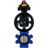 Затвор дисковый поворотный WBV1631E-2W-Fb-H Ду125 Ру16 LUG корпус - чугун QT450, диск - нержавеющая сталь 304, уплотнение - EPDM, с пневмоприводом PA-DA-105-1, пневмораспределителем 4M310-08 AC220V и БКВ APL-410N EX в Алматы