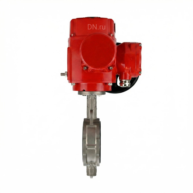 Затвор дисковый поворотный WBV3232V-2W-Fb-H Ду150 Ру16, корпус - нержавеющая сталь 316L, диск - нержавеющая сталь 316L, уплотнение - VITON, с электроприводом QT-EX-010M-O2-380VAC-У1 в Алматы