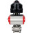 Кран шаровой BV3232P(3pc)-FP-W-ISO-H Ду15 Ру63 полнопроходной двухходовой, нержавеющая сталь SS316, под приварку, уплотнение - PTFE, с пн.приводом PA-DA-052 пн.распределителем 4M310-08 AC220V и БКВ APL-510N-EX в Алматы
