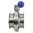 Затвор дисковый поворотный кламповый WBV3131E-2W-C-H Ду100 Ру10 корпус - пищевая нержавеющая сталь 304, уплотнение – EPDM, присоединение - кламп (clamp), с рукояткой в Алматы