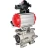 Кран шаровой BV3232P(3pc)-FP-SW-ISO-H Ду50 Ру63 полнопроходной, корпус - нержавеющая сталь SS316, под приварку, с пневмоприводом PA-DA-083, пневмораспределителем 4M310-08 AC220V, БКВ APL-210N в Алматы