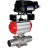 Кран шаровой BV3131P(3pc)-FP-W-ISO-H LONG Ду25 Ру63 полнопроходной, корпус - нержавеющая сталь 304, уплотнение - PTFE, под приварку, с пневмоприводом PA-SA-105 и пневмопозиционером YT-1000RSN с обратной связью в Алматы