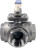 Кран шаровой BV3232P(4pc)-SP-3WL-T-ISO-H Ду65 Ру40, 3-ходовой L-тип стандартнопроходной, внутренняя резьба, уплотнение - PTFE, материал корпуса - нержавеющая сталь SS316 с ISO фланцем и рукояткой в Алматы