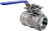 Кран шаровой BV3232P(4pc)-SP-3WL-T-ISO-H Ду65 Ру40, 3-ходовой L-тип стандартнопроходной, внутренняя резьба, уплотнение - PTFE, материал корпуса - нержавеющая сталь SS316 с ISO фланцем и рукояткой в Алматы