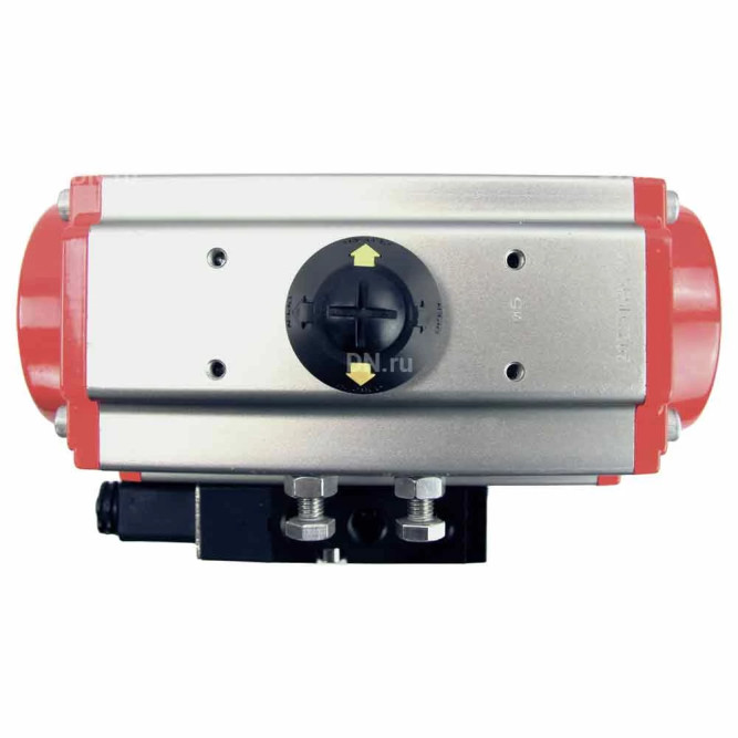 Кран шаровой BV3232P(4pc)-SP-3WL-T-ISO-H Ду20 Ру63 стандартнопроходной L-тип, трехходовой, нержавеющая сталь SS316, внутренняя резьба, уплотнение - PTFE, с пн.приводом PA-DA-052 c пн.распределителем 4M310-08 DC24V в Алматы