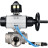 Кран шаровой BV3232P(4pc)-SP-3WL-T-ISO-H Ду80 Ру40, стандартнопроходной, четырехсоставной, корпус - нержавеющая сталь 316, уплотнение - PTFE, внутренняя резьба, с пневмоприводом PA-DA-105-1, пневмораспределителем 4V320-08 AC220V, БКВ APL-510N Ex в Алматы