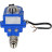 Кран шаровой BV3232P(2pc)-FP-T-ISO-H Ду15 Ру63 полнопроходной двухходовой, нержавеющая сталь SS316, внутренняя резьба, уплотнение - PTFE, с электроприводом четвертьоборотным QT-N-003EM-O1-12VDC-У1 blue в Алматы