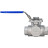 Кран шаровой BV3232P(4pc)-SP-3WT-T-ISO-H WDVF Ду25 Ру63 стандартнопроходной, 3-ходовой Т-тип, внутренняя резьба, корпус - нержавеющая сталь AISI 316, уплотнение - PTFE, с ISO-фланцем и рукояткой в Алматы