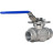 Кран шаровой BV3232P(4pc)-SP-3WT-T-ISO-H WDVF Ду25 Ру63 стандартнопроходной, 3-ходовой Т-тип, внутренняя резьба, корпус - нержавеющая сталь AISI 316, уплотнение - PTFE, с ISO-фланцем и рукояткой в Алматы