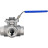 Кран шаровой BV3232P(4pc)-SP-3WT-T-ISO-H WDVF Ду25 Ру63 стандартнопроходной, 3-ходовой Т-тип, внутренняя резьба, корпус - нержавеющая сталь AISI 316, уплотнение - PTFE, с ISO-фланцем и рукояткой в Алматы