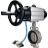 Затвор дисковый поворотный WBV3232E-2W-Fb-H Ду150 Ру16, корпус - нержавеющая сталь 316L, диск - нержавеющая сталь 316L, уплотнение - EPDM, с пневмоприводом PA-DA-105-1 двойного действия, с пневмораспределителем 4V320-08 AC220V в Алматы