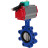 Затвор дисковый поворотный WBV1631E-2W-Fb-H Ду80 Ру16 LUG корпус - чугун QT450, диск - нержавеющая сталь 304, уплотнение - EPDM, с пневмоприводом PA-DA-083 и магнитным переключателем ALS200D в Алматы