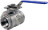 Кран шаровой BV3232P(4pc)-SP-3WL-T-ISO-H Ду80 Ру40, 3-ходовой L-тип стандартнопроходной, внутренняя резьба, уплотнение - PTFE, материал корпуса - нержавеющая сталь SS316 с ISO фланцем и рукояткой в Алматы