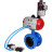 Затвор дисковый поворотный WBV1313E-2W-F-H Ду150 Ру16 фланцевый, корпус - чугун GGG40, диск - чугун GGG40, уплотнение - EPDM, с пневмоприводом PA-DA-130, пневмораспределителем 4V320-10 AC220V и БПВ AFC2000 в Алматы
