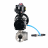 Кран шаровой BV3232P(4pc)-SP-3WL-T-ISO-H WDVF Ду65 Ру40 стандартнопроходной, 3-ходовой L-тип, внутренняя резьба, нержавеющая сталь AISI 316, PTFE, с пневмоприводом PA-DA-105-1, пневмораспределителем 4V320-08 AC220V и БКВ APL-510N EX в Алматы