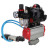 Кран шаровой BV3232P(4pc)-SP-3WL-T-ISO-H 3/8″ Ду10 Ру63 стандартнопроходной трехходовой L-тип, нержавеющая сталь SS316, внутренняя резьба, PTFE, с пн.приводом PA-SA-052 пн.распределителем 4V320-10 AC220V БПВ AFC2000 БКВ APL-510N-EX в Алматы