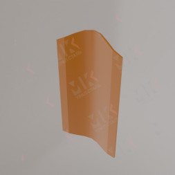 Штакетник металлический ELLIPSE 126 мм 0,5 мм Copper Медный