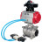Кран шаровой BV3232P(3pc)-FP-W-ISO-H WDVF Ду40 Ру40 полнопроходной, трехсоставной, корпус - нержавеющая сталь 316, уплотнение - PTFE, под приварку, с пневмоприводом PA-DA-065, пневмораспределителем 4V320-08 AC220V, БКВ APL-210N в Алматы
