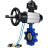 Затвор дисковый поворотный WBV1616N-2W-Fb-H Ду125 Ру16 LUG корпус - чугун QT450, диск - чугун QT450, уплотнение - NBR, с пневмоприводом PA-DA-105-1, пневмораспределителем 4V320-08 AC220V и БКВ APL-510N EX в Алматы