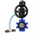 Затвор дисковый поворотный WBV1616N-2W-Fb-H Ду125 Ру16 LUG корпус - чугун QT450, диск - чугун QT450, уплотнение - NBR, с пневмоприводом PA-DA-105-1, пневмораспределителем 4V320-08 AC220V и БКВ APL-510N EX в Алматы