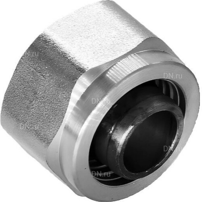 Фитинг компрессионный FK-E 3/4″ Дн16 Ру10 евроконус, для труб PEX, PERT, корпус - латунь HPb57-3, уплотнение - EPDM в Алматы