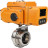 Затвор дисковый поворотный WBV3131S-2W-T-H Ду32 Ру10 резьбовой, корпус - пищевая нержавеющая сталь 304, уплотнение - Silicon, с электроприводом QT-N-005EM-A1-220VAC-У1 c датчиком обратной связи и входным управляющим сигналом 4-20мА HARK в Алматы