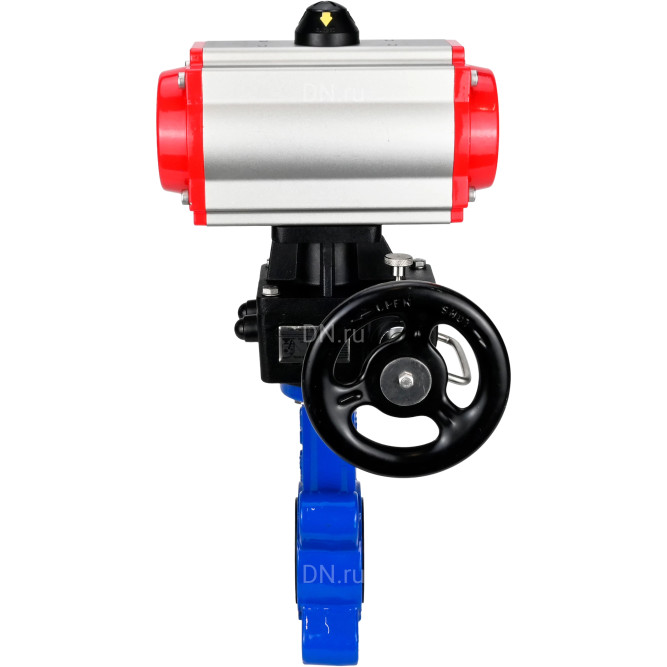 Затвор дисковый поворотный WBV1616E-2W-Fb-H Ду125 Ру16 LUG корпус - чугун QT450, диск - чугун QT450, уплотнение - EPDM, с пневмоприводом PA-DA-105, пневмораспределителем 4M310-08 DC24V и дублером MON3-700-T38-ISO в Алматы