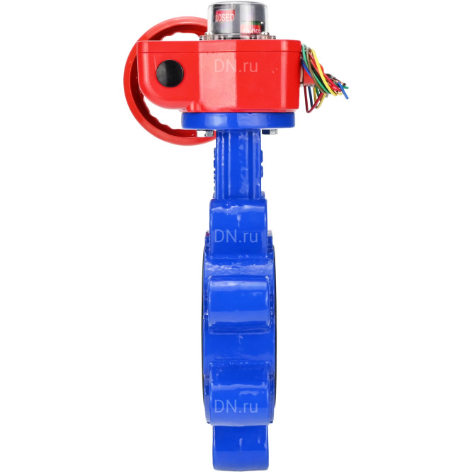 Затвор дисковый поворотный WBV1616N-2W-Fb-H Ду50 Ру16 LUG межфланцевый, корпус - чугун QT450, диск - чугун QT450, уплотнение - NBR, с редуктором HGBF RQN1-180Z в Алматы