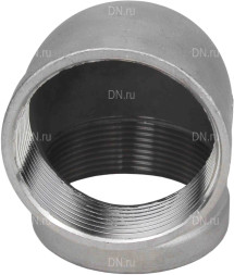 Отвод (уголок) ВР-ВР-304 3/4″ Ду20 Ру16 угол 90°, корпус - нержавеющая сталь 304, присоединение - внутренняя / внутренняя резьба