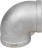 Отвод (уголок) ВР-ВР-304 3/4″ Ду20 Ру16 угол 90°, корпус - нержавеющая сталь 304, присоединение - внутренняя / внутренняя резьба в Алматы
