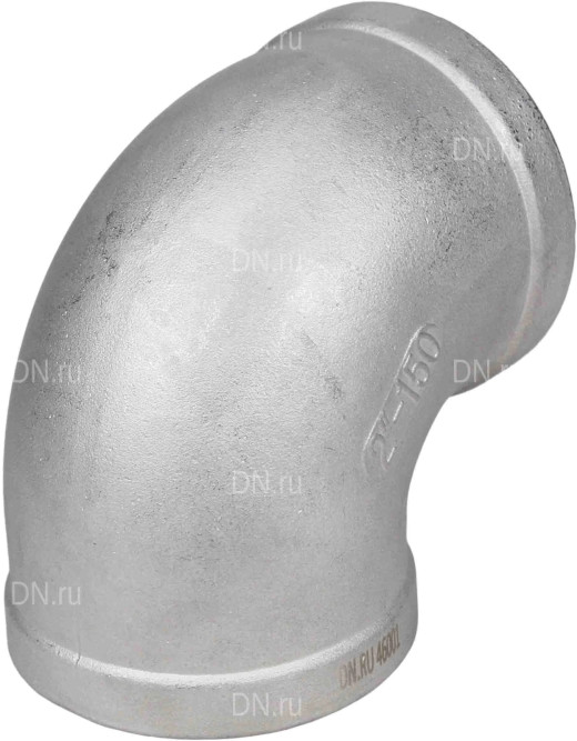 Отвод (уголок) ВР-ВР-304 3/4″ Ду20 Ру16 угол 90°, корпус - нержавеющая сталь 304, присоединение - внутренняя / внутренняя резьба в Алматы