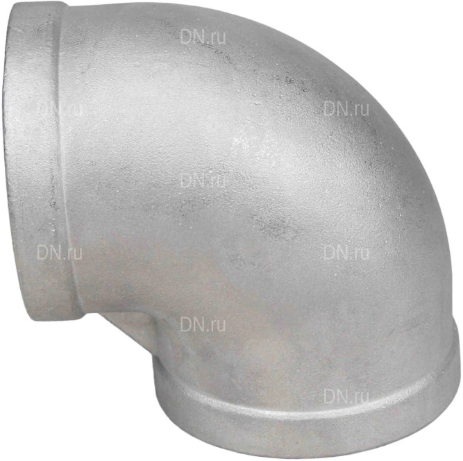 Отвод (уголок) ВР-ВР-304 3/4″ Ду20 Ру16 угол 90°, корпус - нержавеющая сталь 304, присоединение - внутренняя / внутренняя резьба в Алматы
