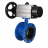 Затвор дисковый поворотный WBV1331E-2W-F-H Ду65 Ру16 фланцевый, корпус - чугун GGG40, диск - нержавеющая сталь 304, уплотнение - EPDM, с пневмоприводом PA-DA-105-1 и пневмораспределителем 4M310-08 AC220V в Алматы