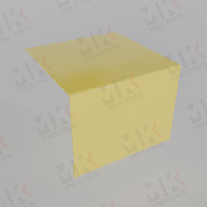 Планка откоса сложная 3D 245х75х3000 мм 0,45 мм Полиэстер RAL 1018 в Алматы