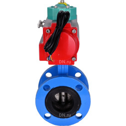 Затвор дисковый поворотный WBV1331E-2W-F-H Ду65 Ру16 корпус - чугун GGG40, диск - нержавеющая сталь 304, уплотнение - EPDM, с пневмоприводом PA-DA-105 и магнитным переключателем ALS200D