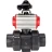 Кран шаровой BV4242E-FP-GRM-ISO Дн32 Ру10 полнопроходной, корпус - НПВХ, шар - НПВХ, уплотнение - EPDM, с пневмоприводом PA-DA-052 и БКВ APL-210N в Алматы