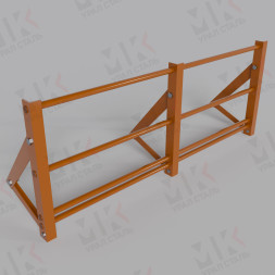 Кровельное ограждение H=1200 мм L=3000 мм RAL 8017