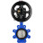 Затвор дисковый поворотный WBV1631E-2W-Fb-H Ду125 Ру16 LUG корпус - чугун QT450, диск - нержавеющая сталь 304, уплотнение - EPDM, с пневмоприводом PA-DA-105-1, пневмораспределителем 4M310-08 AC220V и БКВ APL-210N в Алматы