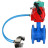 Затвор дисковый поворотный WBV1313E-2W-F-H Ду50 Ру16 фланцевый, корпус - чугун GGG40, диск - чугун GGG40, уплотнение - EPDM, с пневмоприводом PA-DA-105, пневмораспределителем 4V320-10 AC220V и магнитным переключателем ALS200D в Алматы