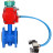 Затвор дисковый поворотный WBV1313E-2W-F-H Ду50 Ру16 фланцевый, корпус - чугун GGG40, диск - чугун GGG40, уплотнение - EPDM, с пневмоприводом PA-DA-105, пневмораспределителем 4V320-10 AC220V и магнитным переключателем ALS200D в Алматы